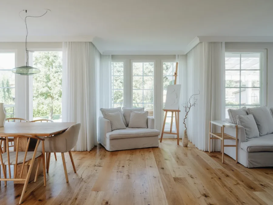 Soome Maja puitelementmaja, Hiireviu majaprojekti elutuba.