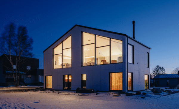 Soome Maja puitmaja, elementmaja eriprojekt. Hubane disainmaja.