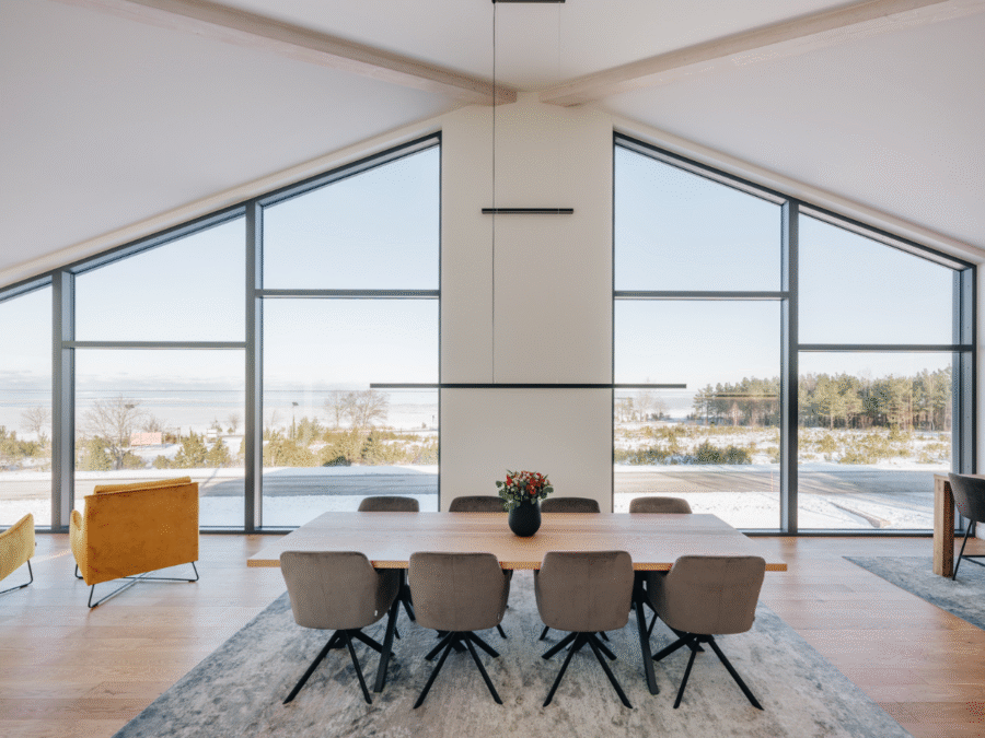 Soome Maja puitmaja, elementmaja eriprojekt. Hubane disainmaja.