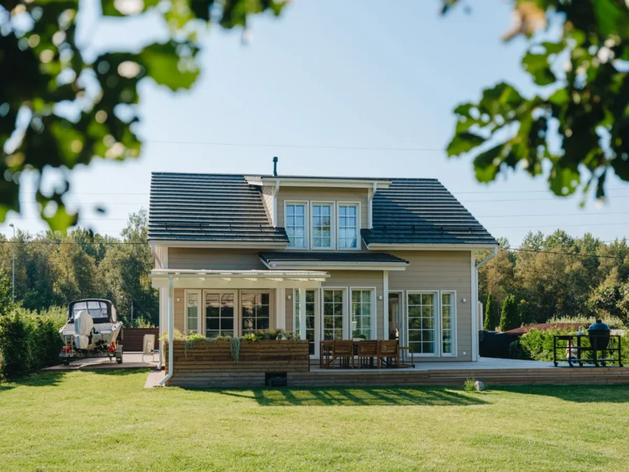 Soome Maja puitmaja, elementmaja projekt Hiireviu.