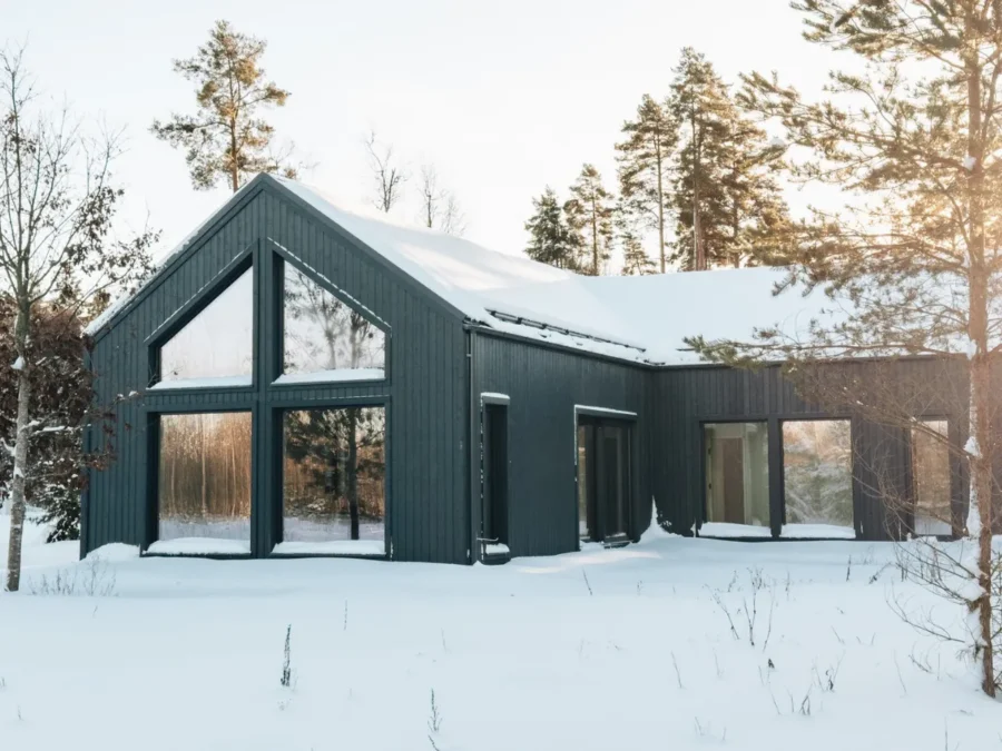 Soome Maja puitmaja, elementmaja projekt Ööbik.