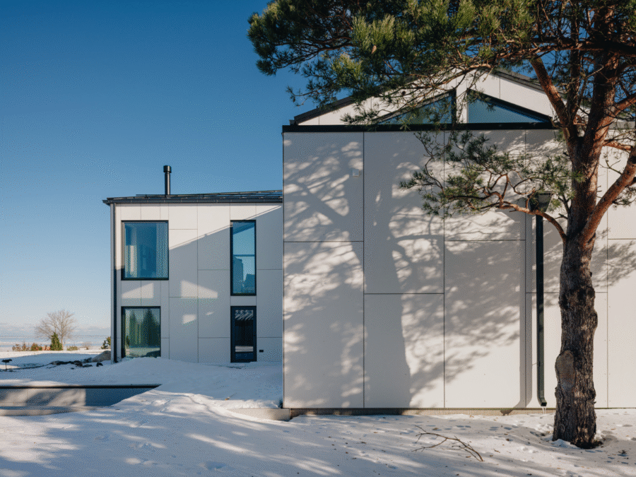 Soome Maja puitmaja, elementmaja eriprojekt. Hubane disainmaja.