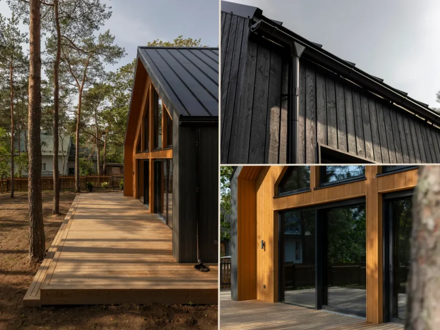 Soome Maja puitmaja, elementmaja majaprojekt Ööbik.